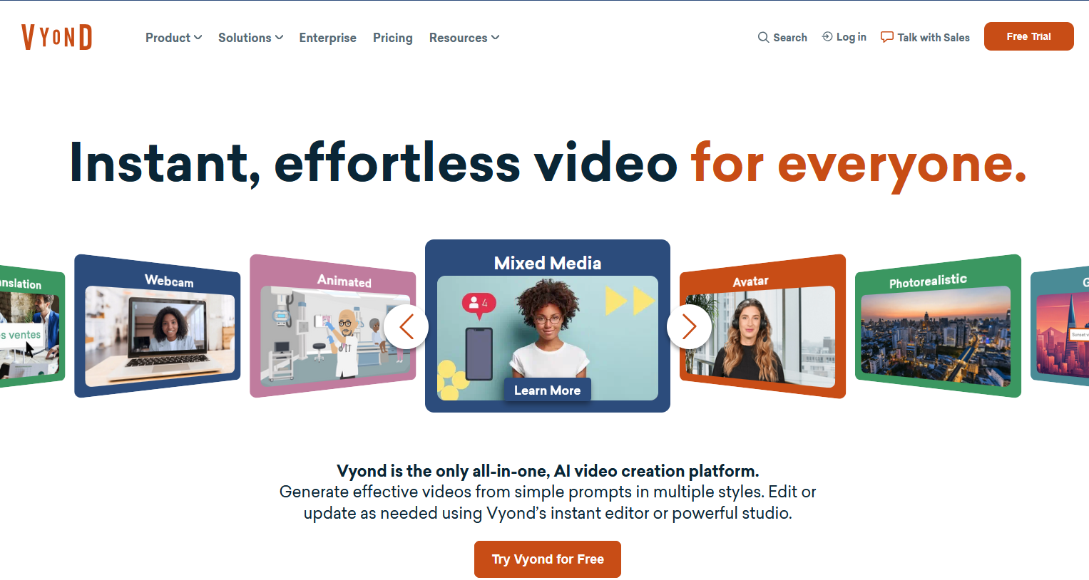 ビジネスアニメの制作ツール：VYOND