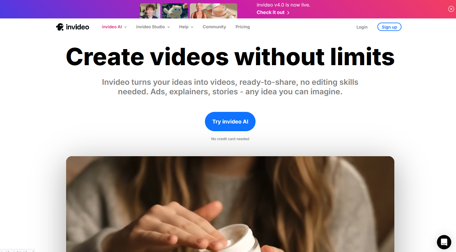内製化におすすめの編集ソフト：InVideo