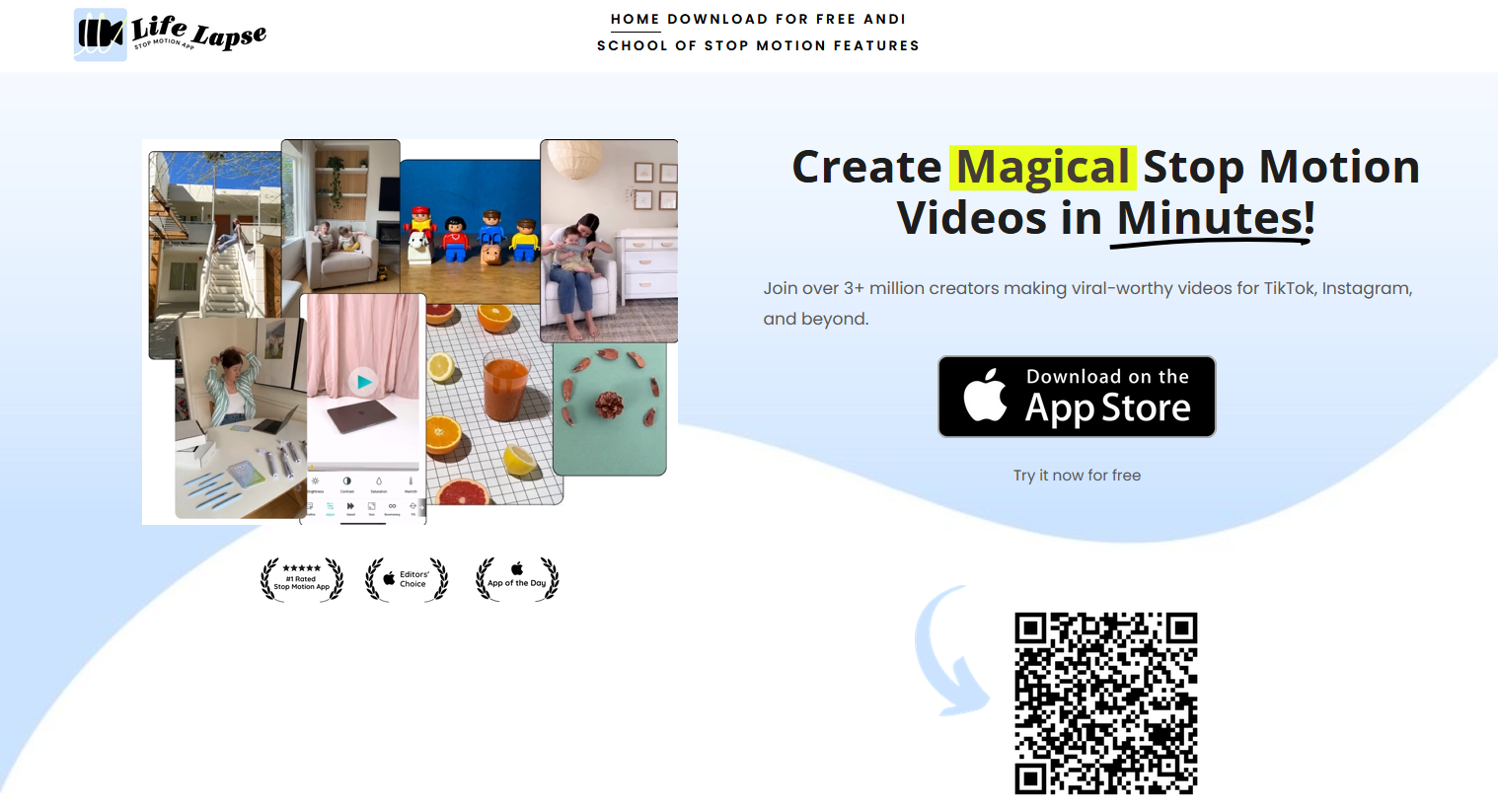 ストップモーション動画作成におすすめの編集ツール：Life Lapse Stop Motion Maker