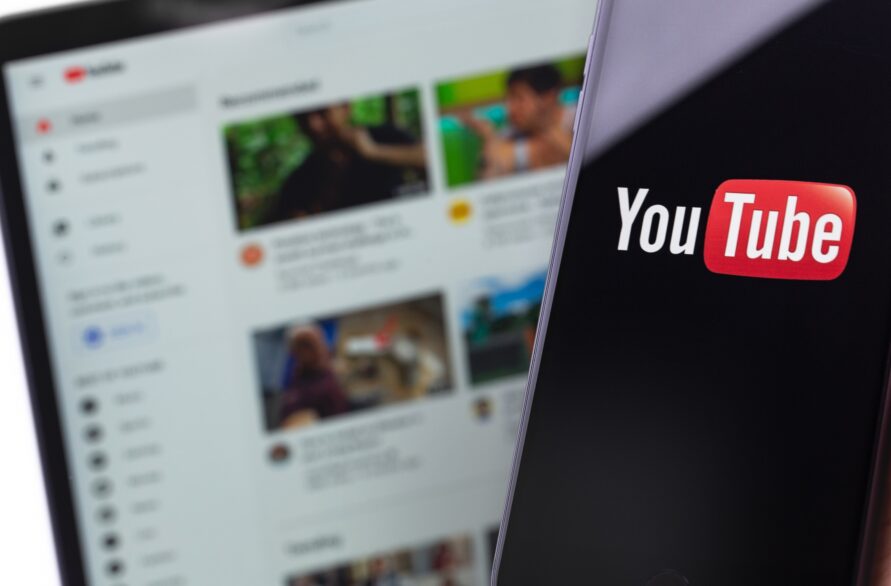 PCとスマホのYou Tubeの画面