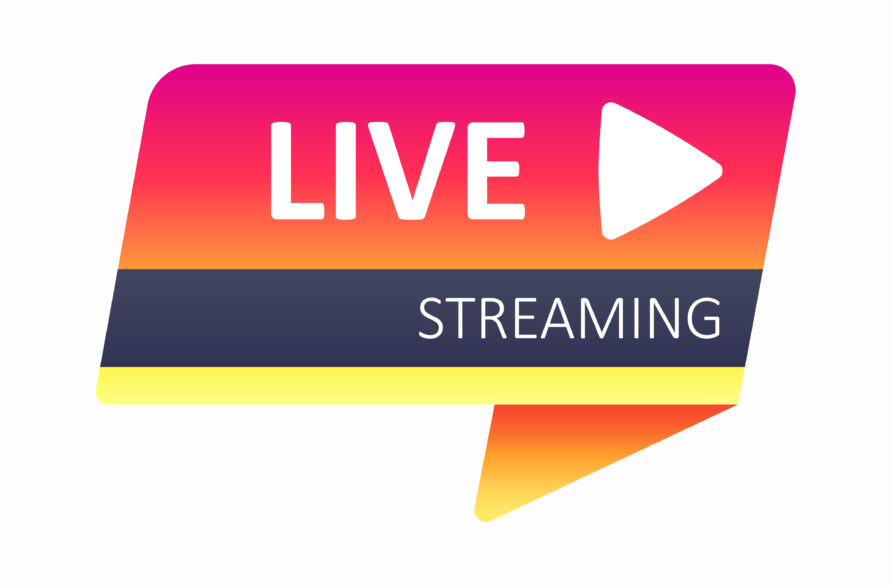 LIVESTREAMINGと再生マーク