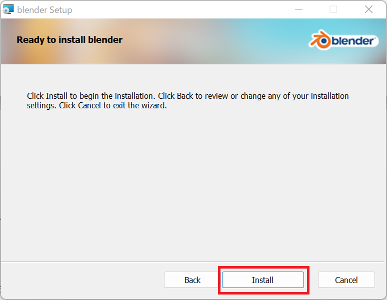 Blenderのダウンロード画面
