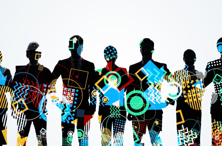 ビジネスマンとネットワーク